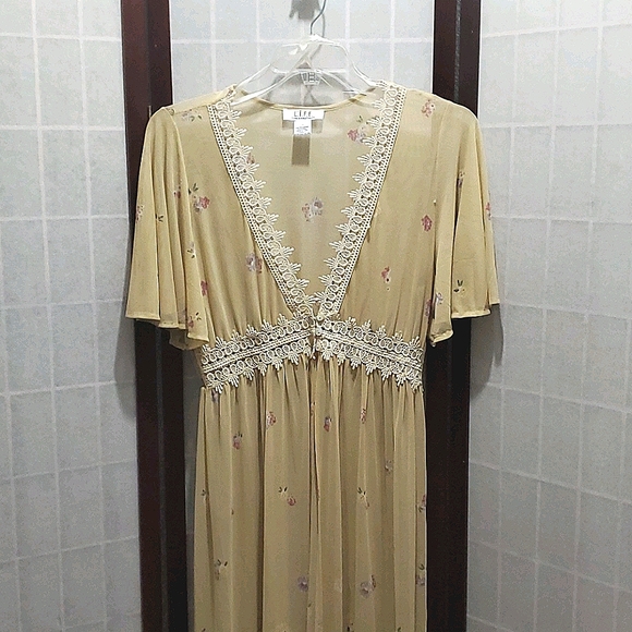 Kimono Duster Shirt Dress Maxi - Picture 3 of 8